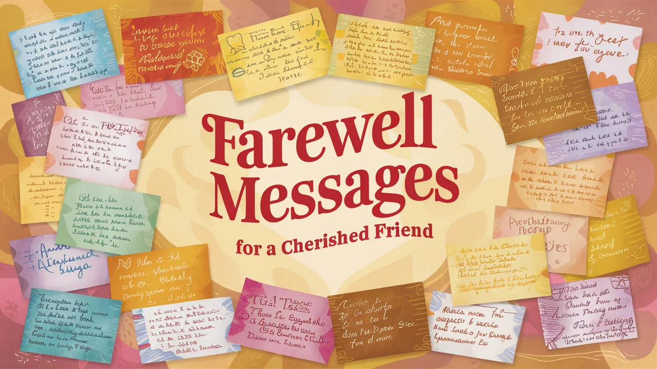 Farewell Messages for a Cherished Friend