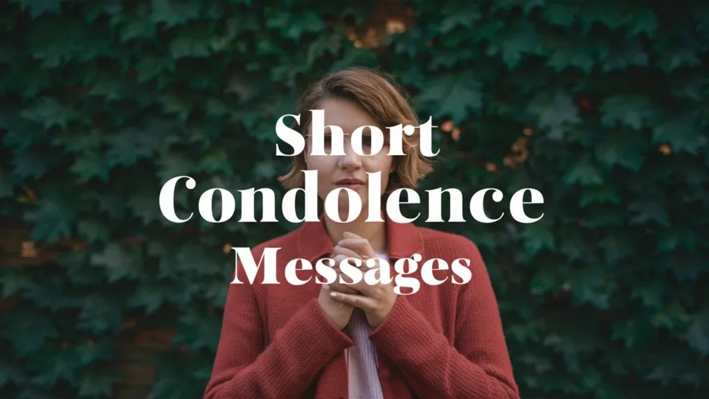 Short Condolence Messages to a Friend