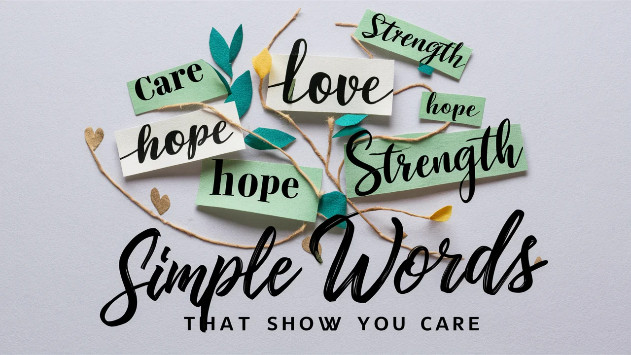 Simple Words That Show You Care