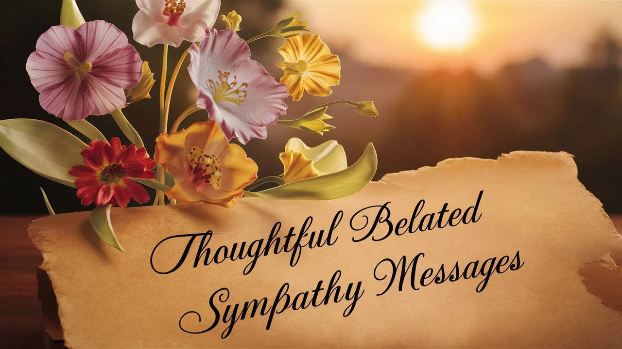 Thoughtful Belated Sympathy Messages