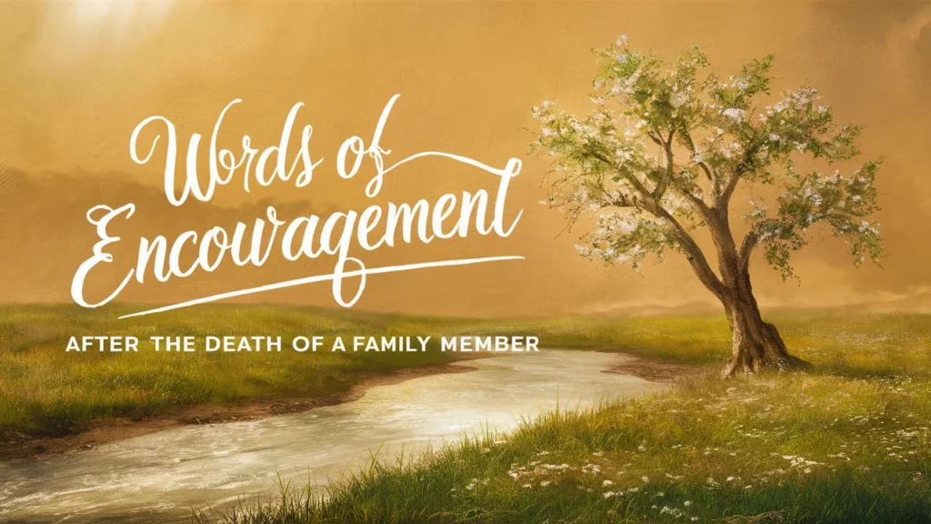 Words of Encouragement After the Death of a Family Member