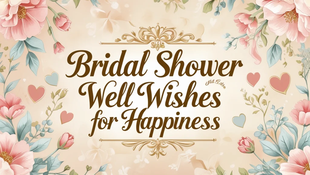 Bridal Shower Well Wishes for Happiness