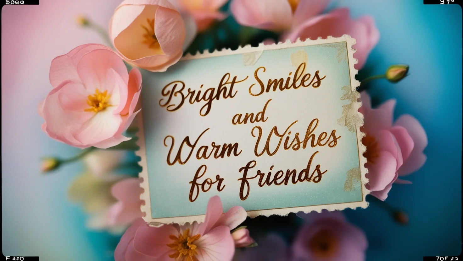 Bright Smiles and Warm Wishes for Friends