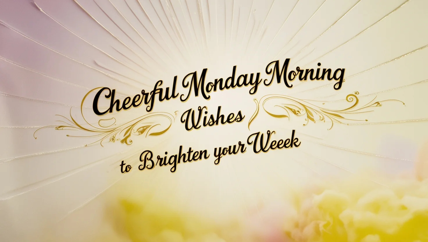 Cheerful Monday Morning Wishes to Brighten Your Week