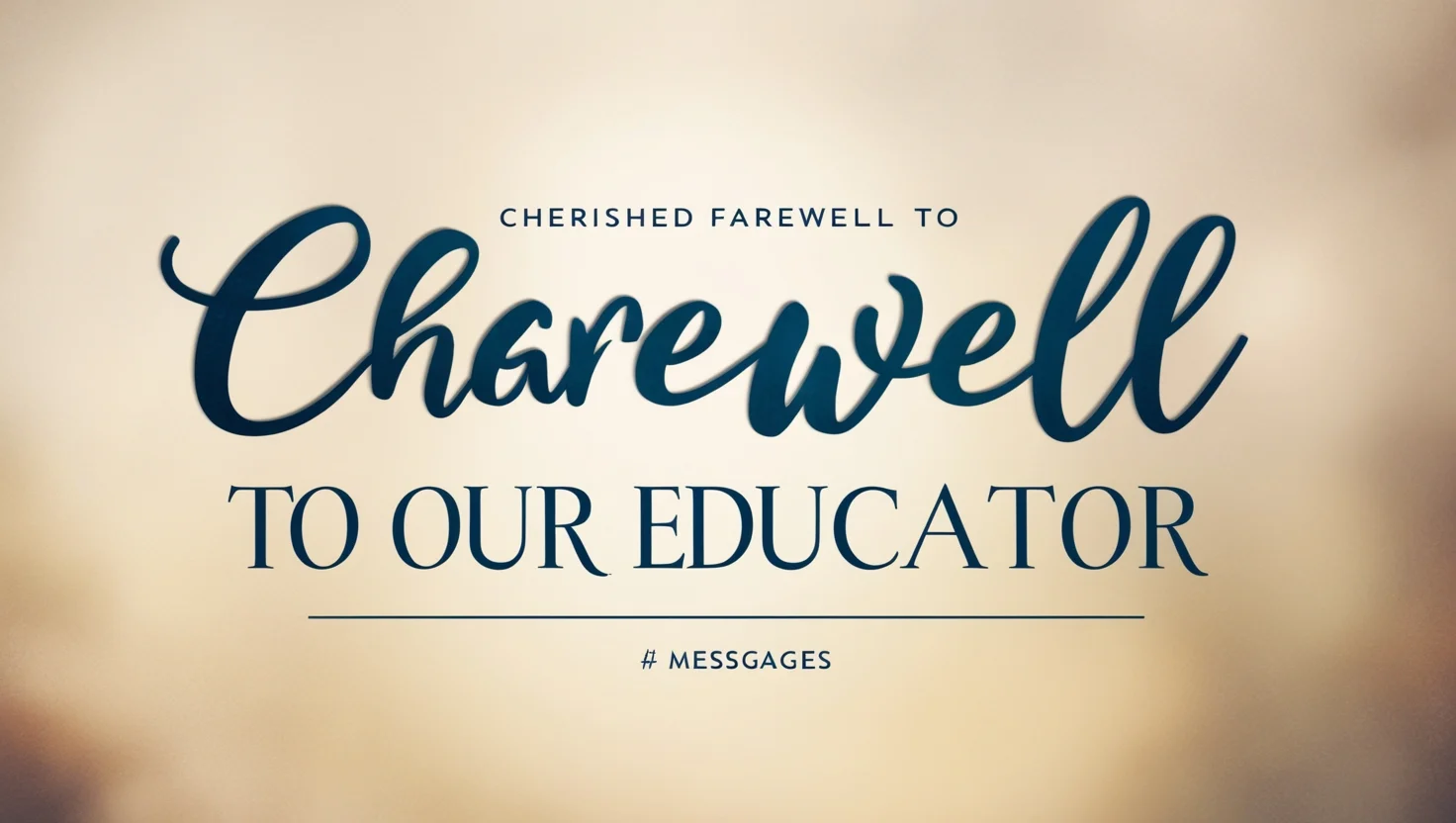 Cherished Farewell to Our Educator