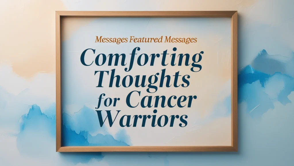 Comforting Thoughts for Cancer Warriors