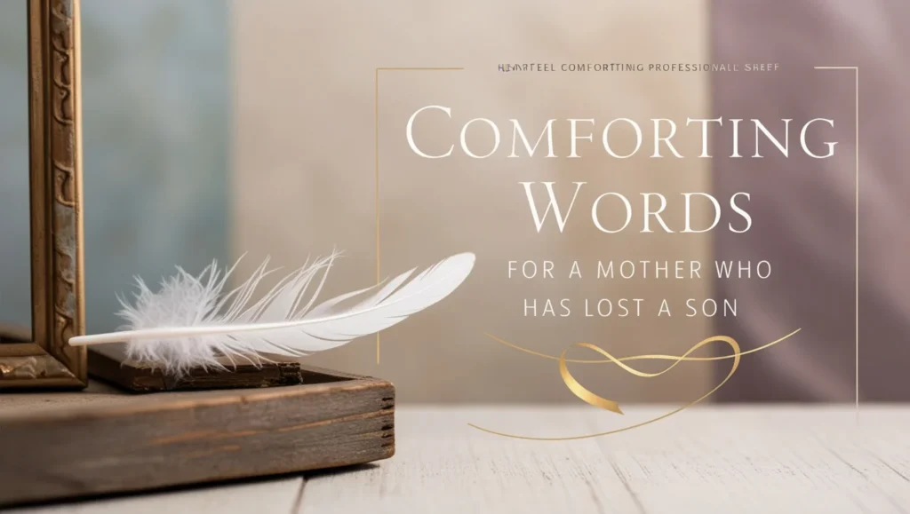 Comforting Words for a Mother Who Has Lost a Son