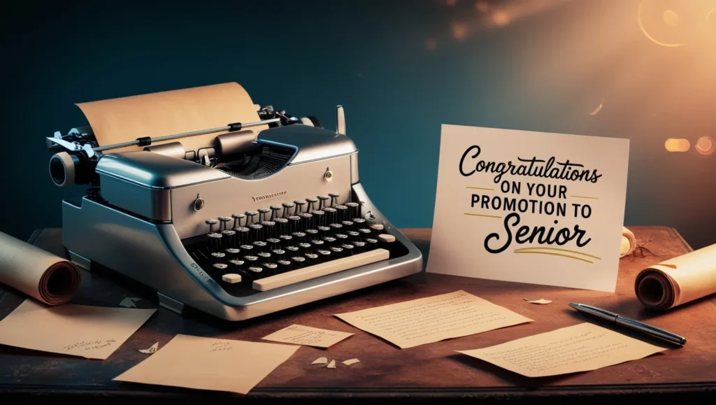 Congratulations Message for Promotion to Senior