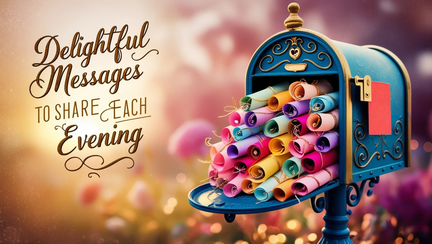 Delightful Messages to Share Each Evening
