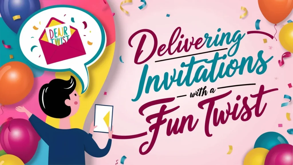 Delivering Invitations with a Fun Twist