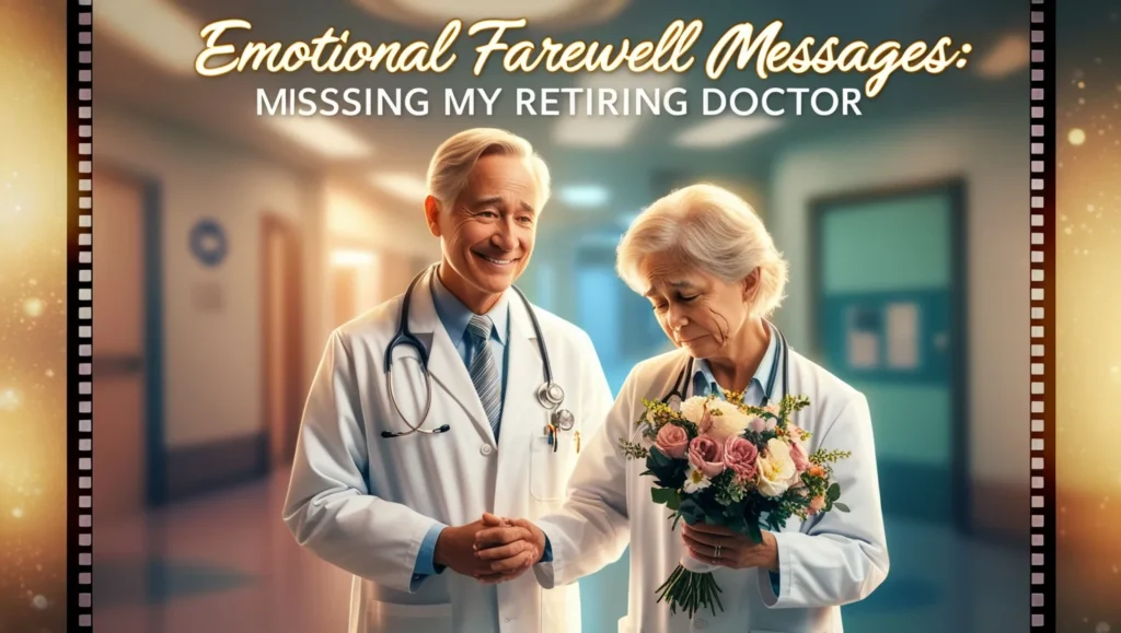 Emotional Farewell Messages: Missing My Retiring Doctor