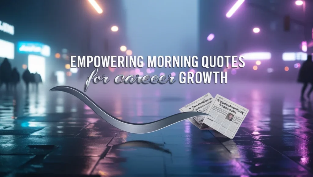 Empowering Morning Quotes for Career Growth