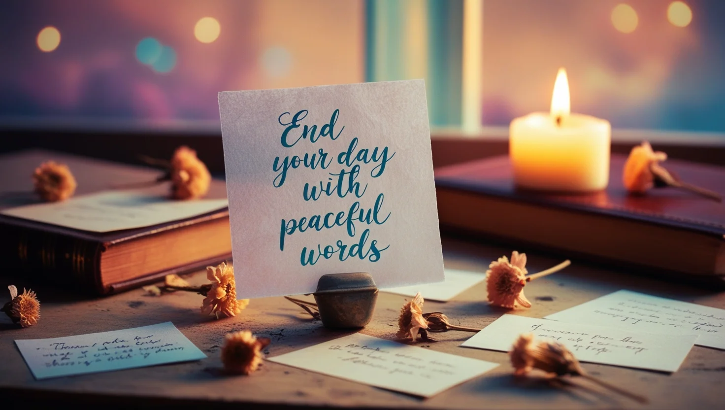 End Your Day with Peaceful Words
