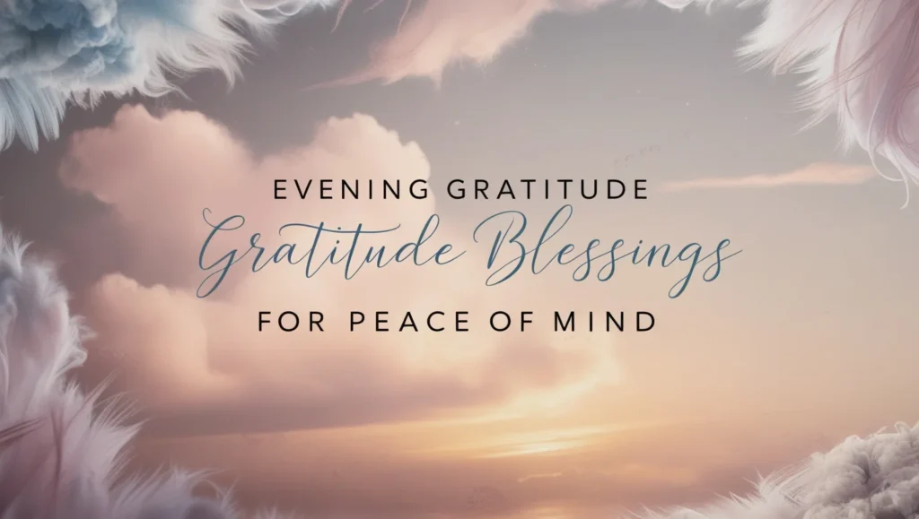 Evening Gratitude Blessings for Peace of Mind
