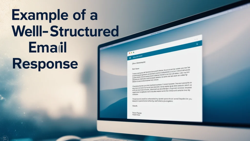 Example of a Well-Structured Email Response