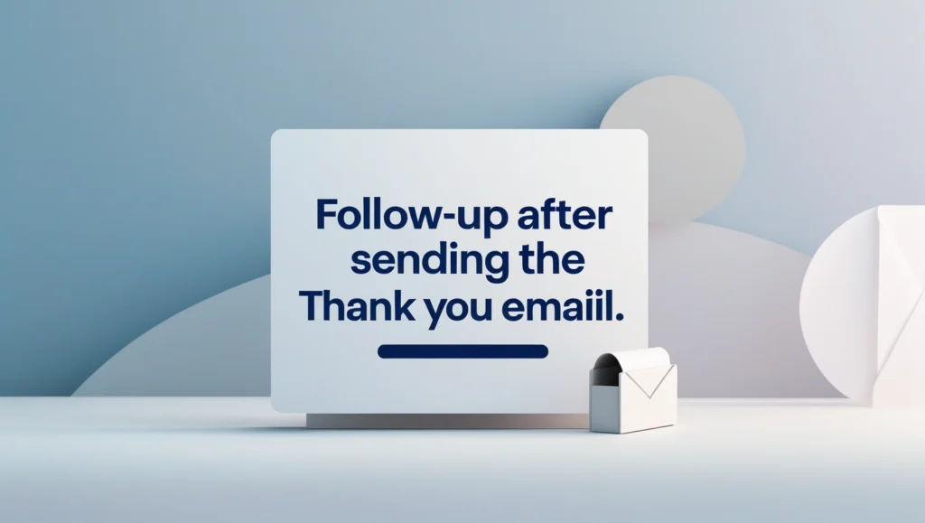 Follow-Up After Sending the Thank You Email