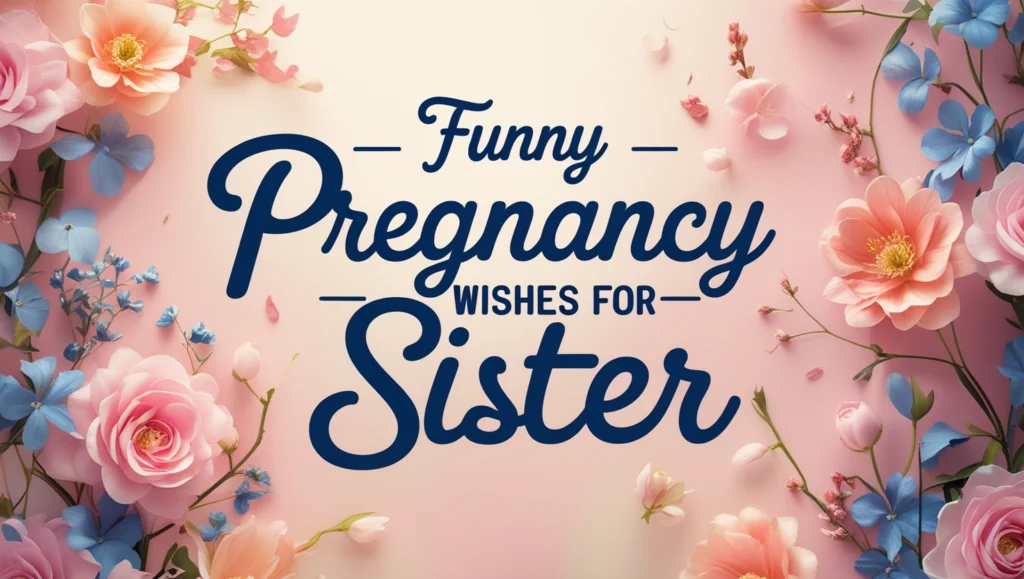Funny Pregnancy Wishes for Sister