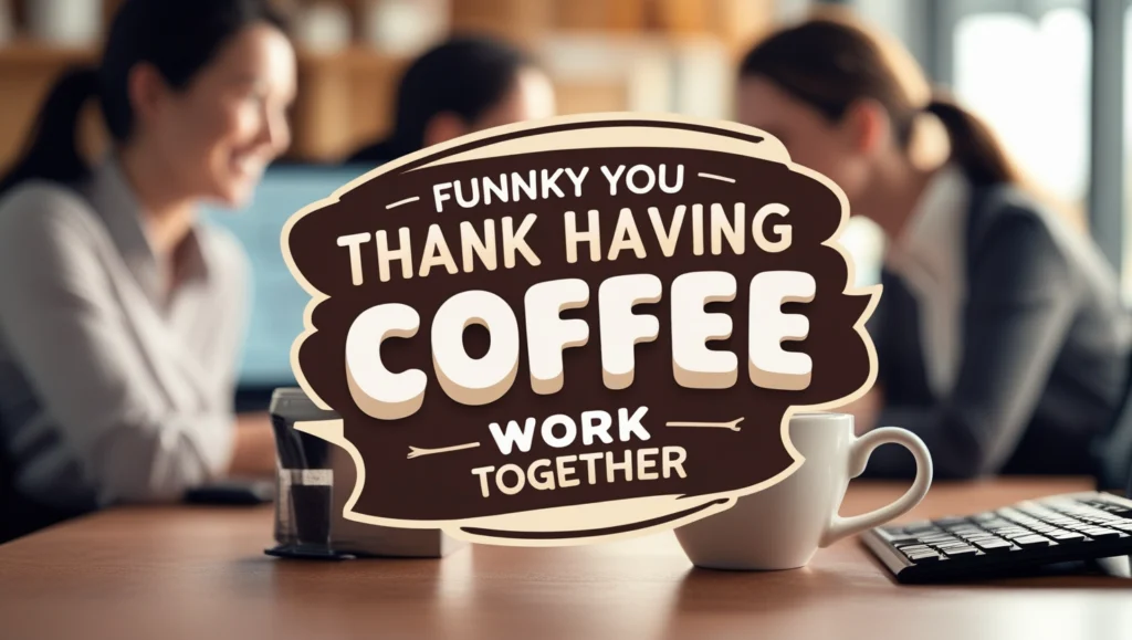 Funny Thank You Messages About Having Coffee at Work Together