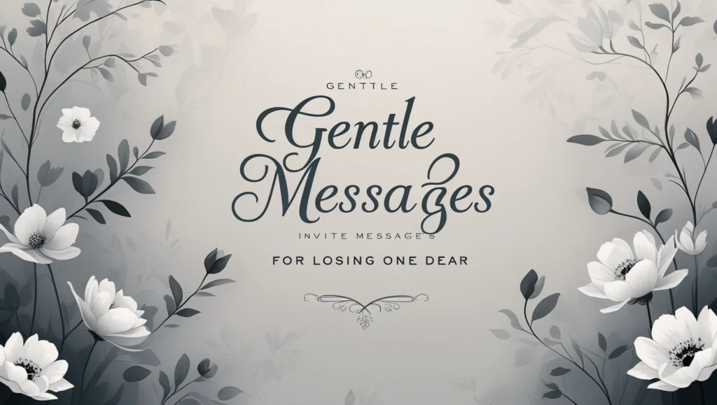 Gentle Funeral Invite Messages for Losing One Dear