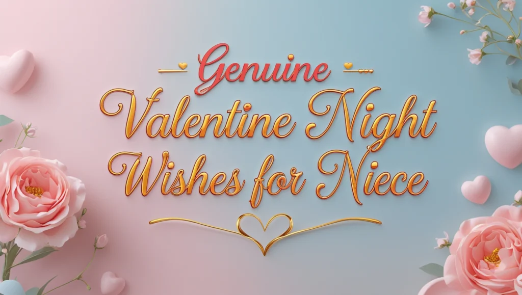 Genuine Valentine Night Wishes for Niece