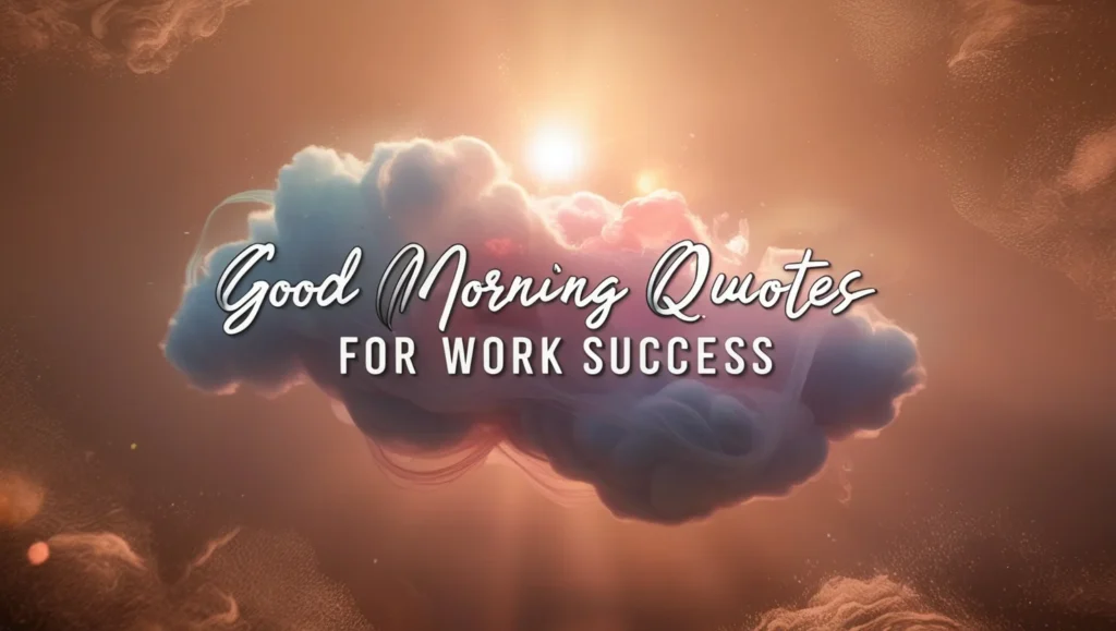 Good Morning Quotes for Work Success