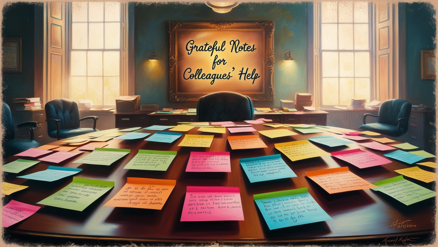 Grateful Notes for Colleagues’ Help