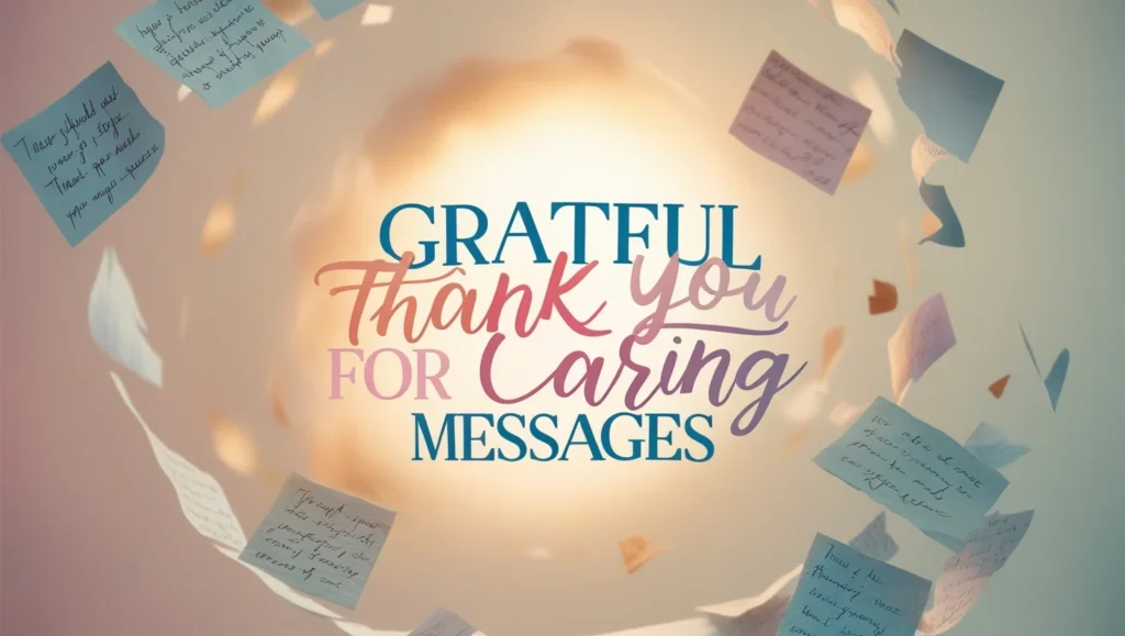 Grateful Thank You For Caring Messages