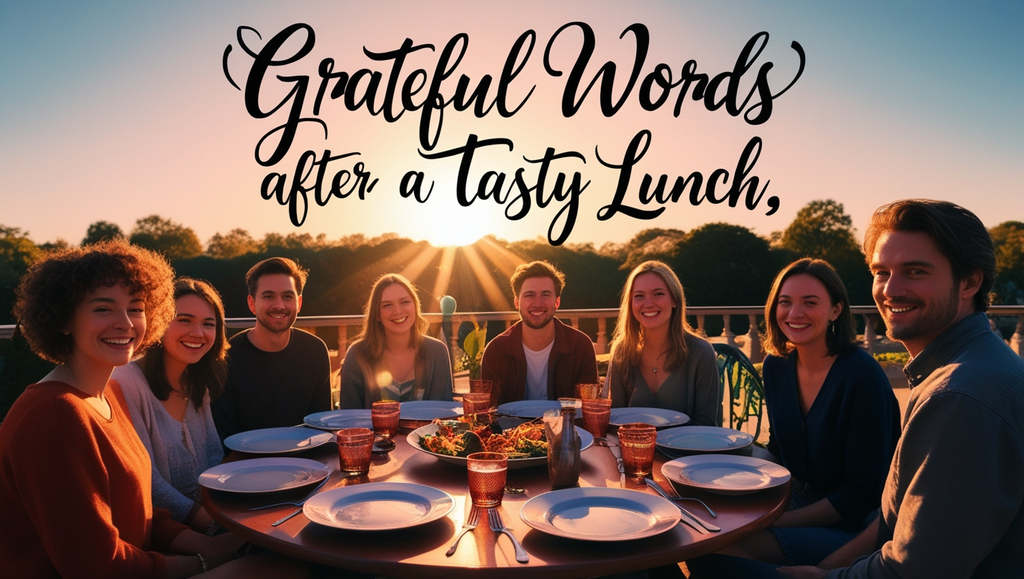 Grateful Words After a Tasty Lunch