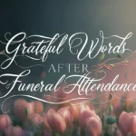 Grateful Words After Funeral Attendance