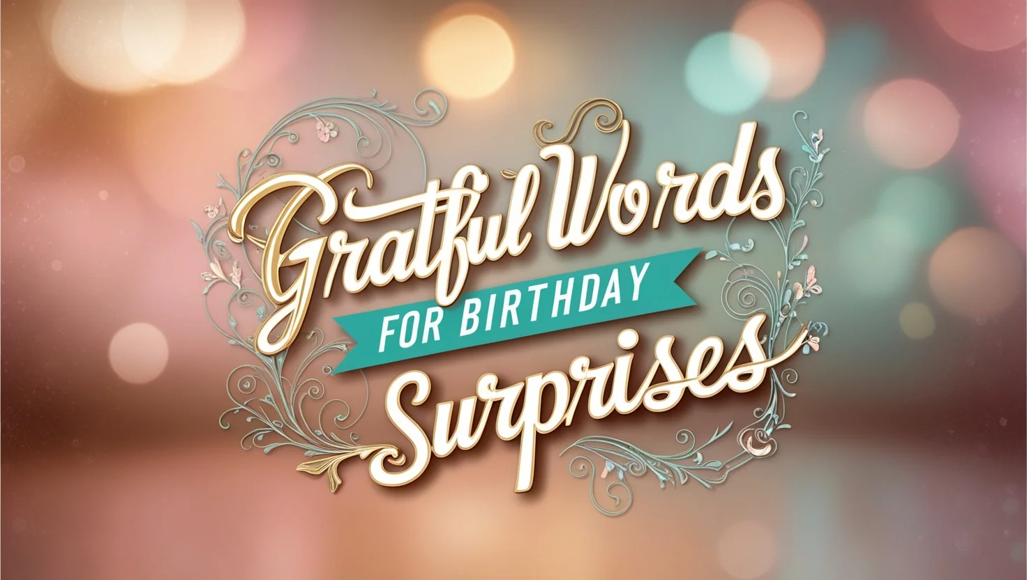 Grateful Words for Birthday Surprises