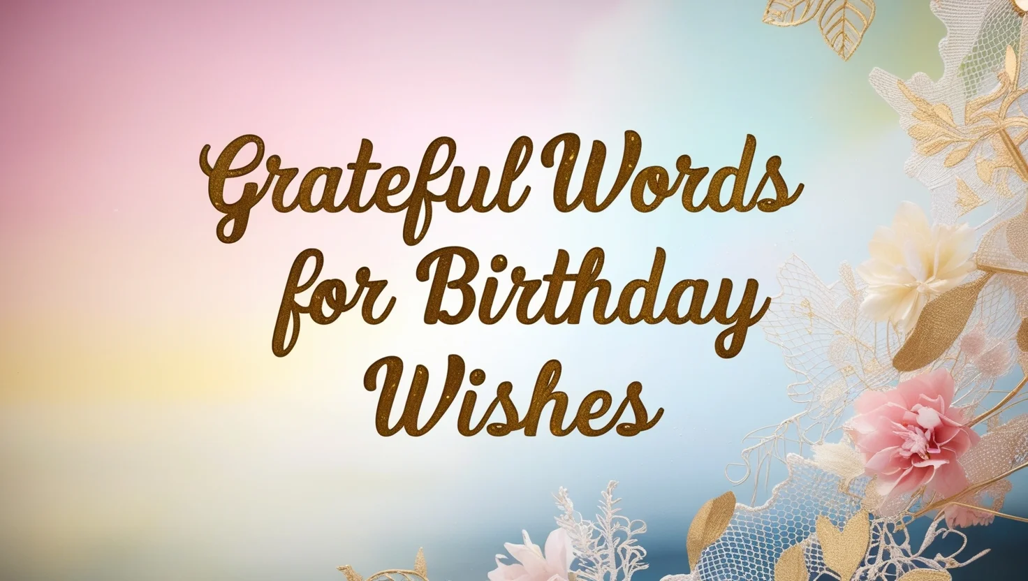 Grateful Words for Birthday Wishes