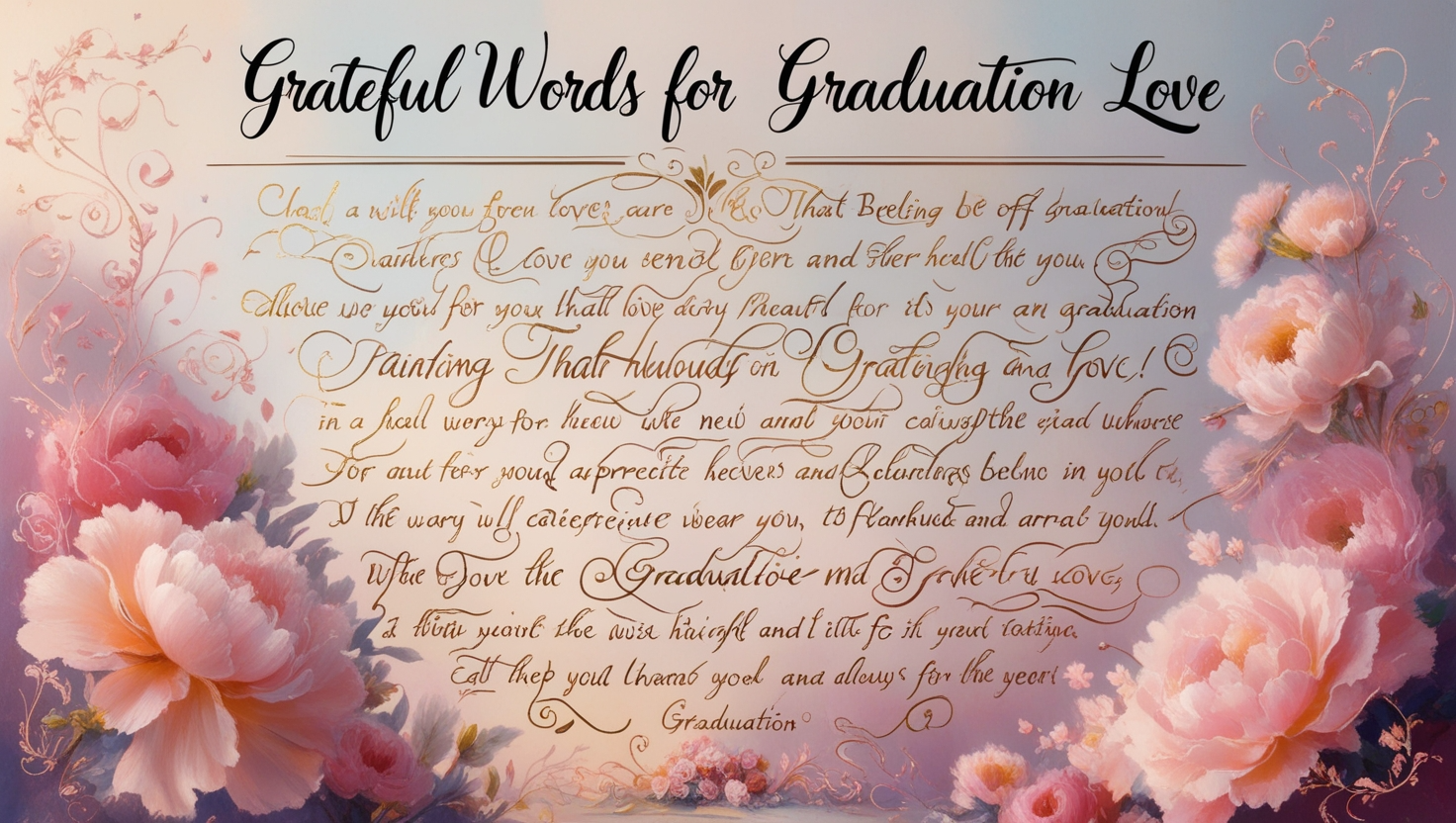 Grateful Words for Graduation Love