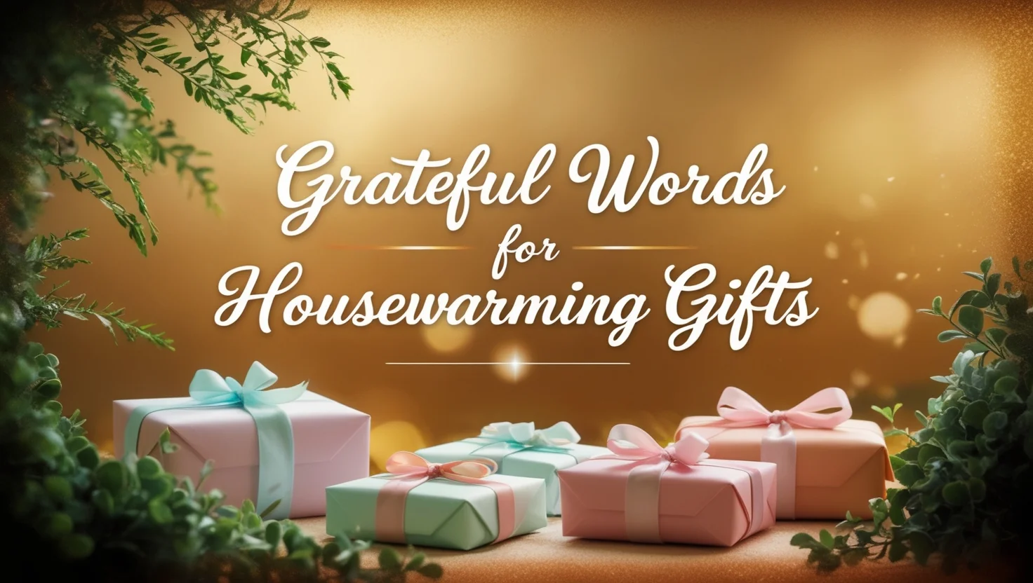 Grateful Words for Housewarming Gifts