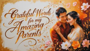 Grateful Words for My Amazing Parents