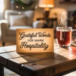 Grateful Words for Warm Hospitality