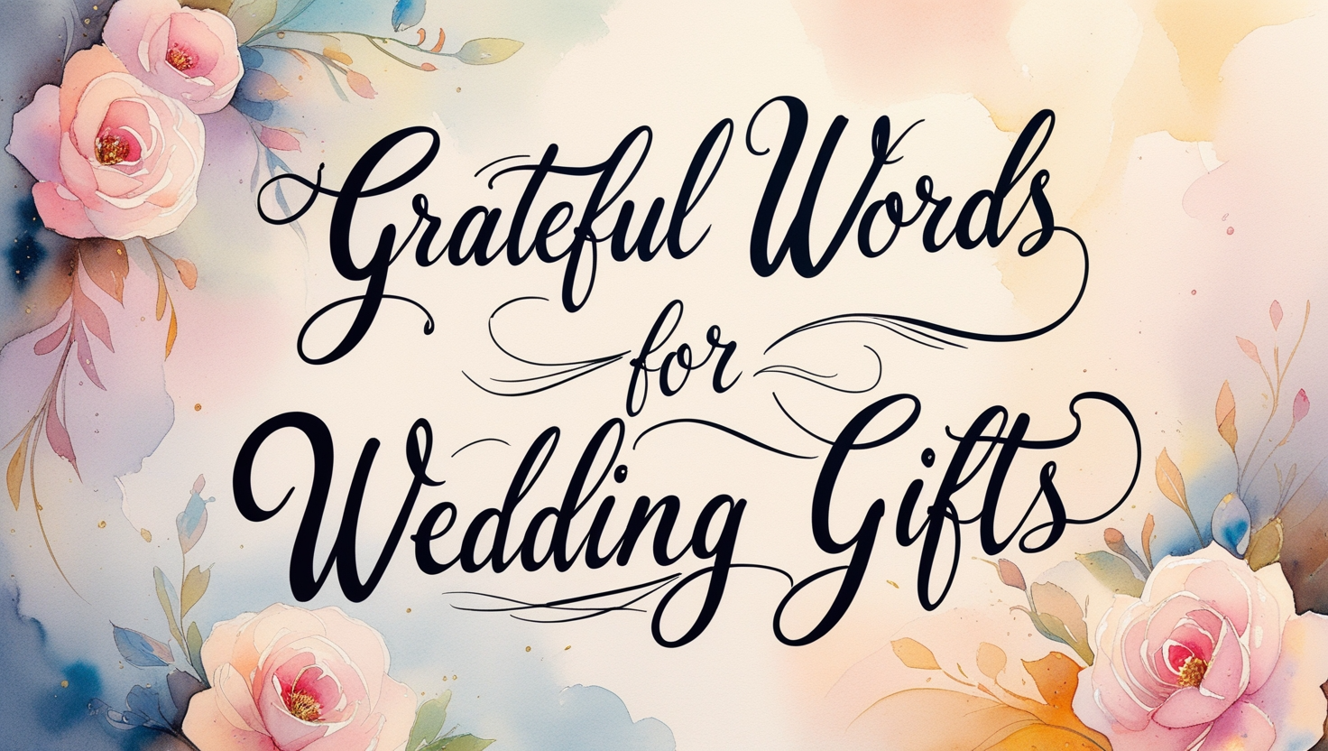 Grateful Words for Wedding Gifts