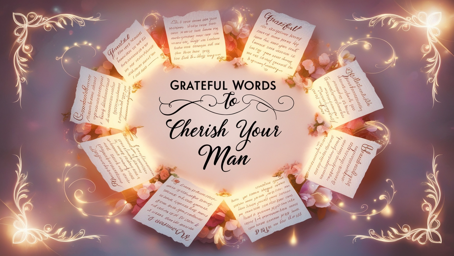 Grateful Words to Cherish Your Man