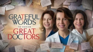 Grateful Words to Honor Great Doctors