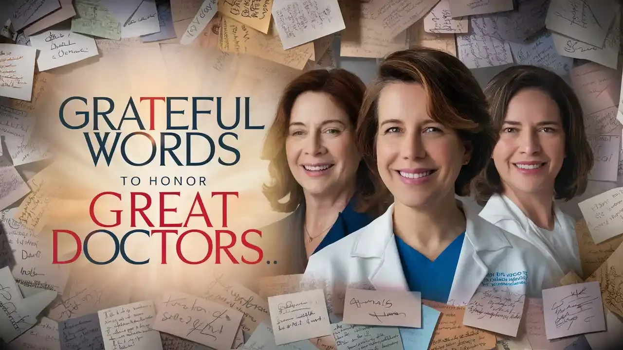 Grateful Words to Honor Great Doctors