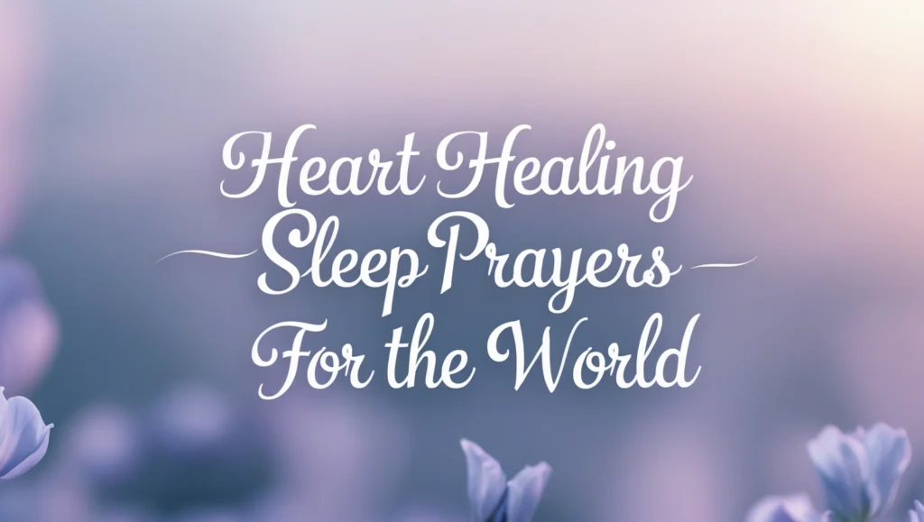 Healing Sleep Prayers for the World