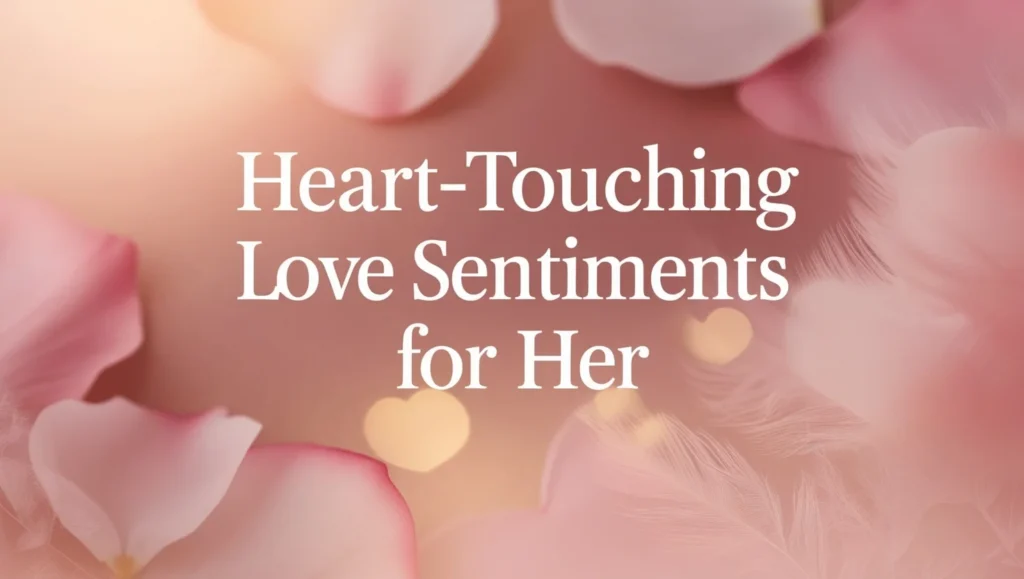 Heart-Touching Love Sentiments for Her