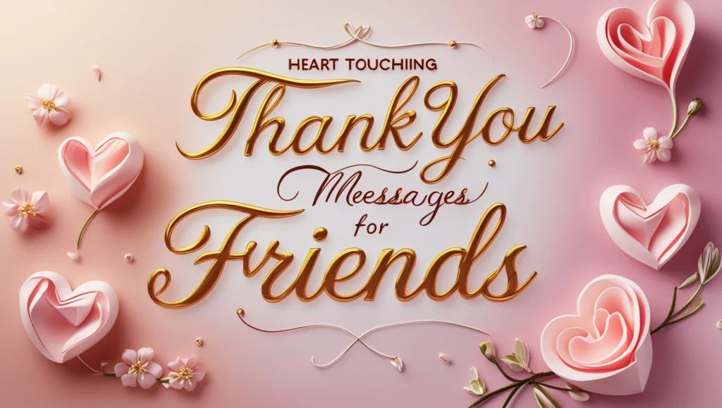 Heart Touching Thank You Messages for Friends
