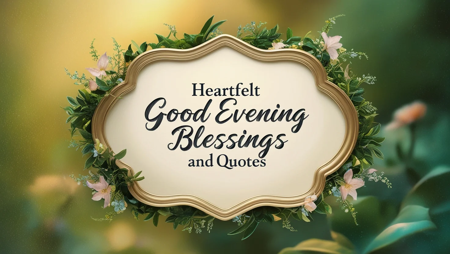 Heartfelt Good Evening Blessings and Quotes