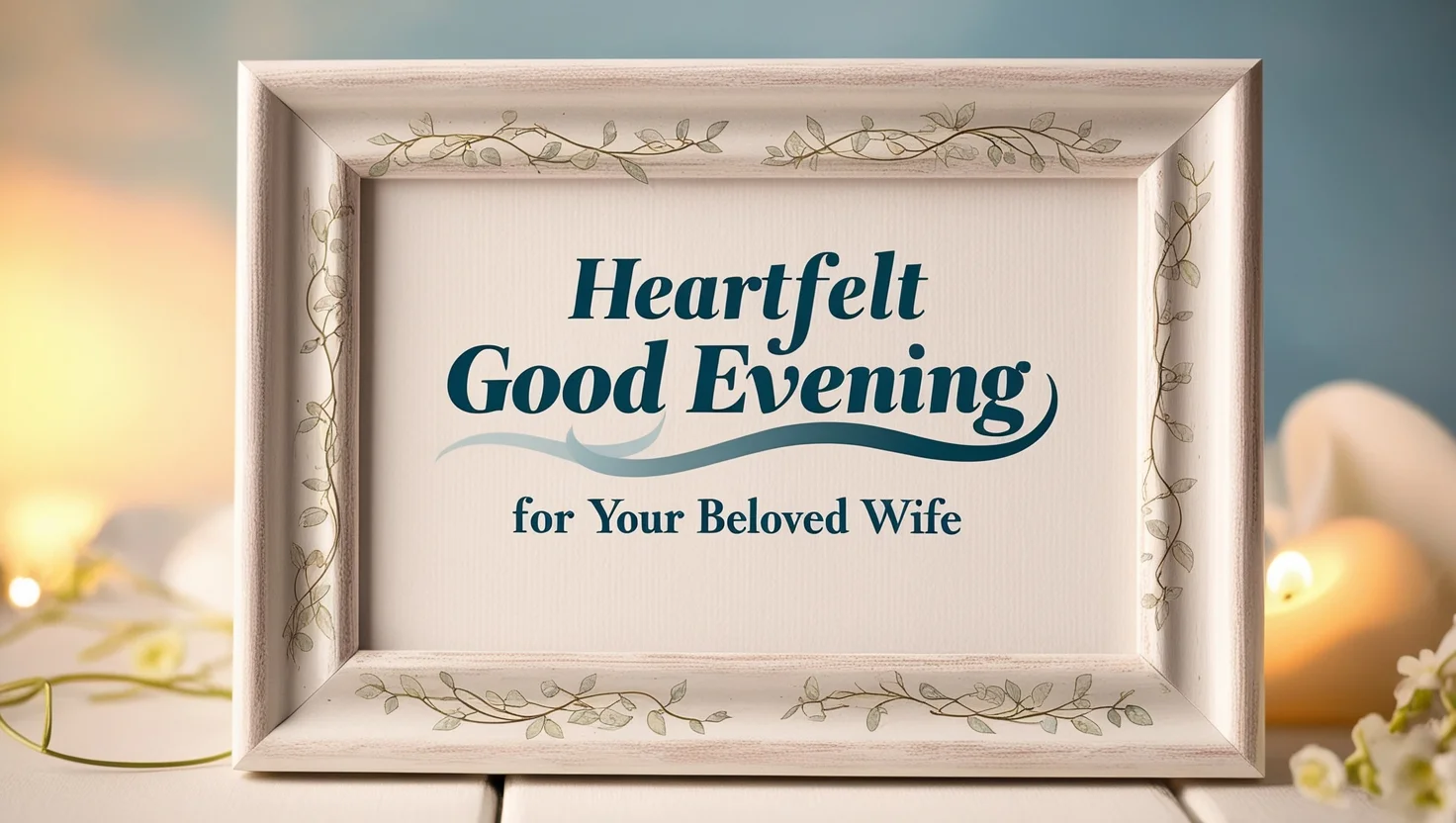 Heartfelt Good Evening Messages for Your Beloved Wife