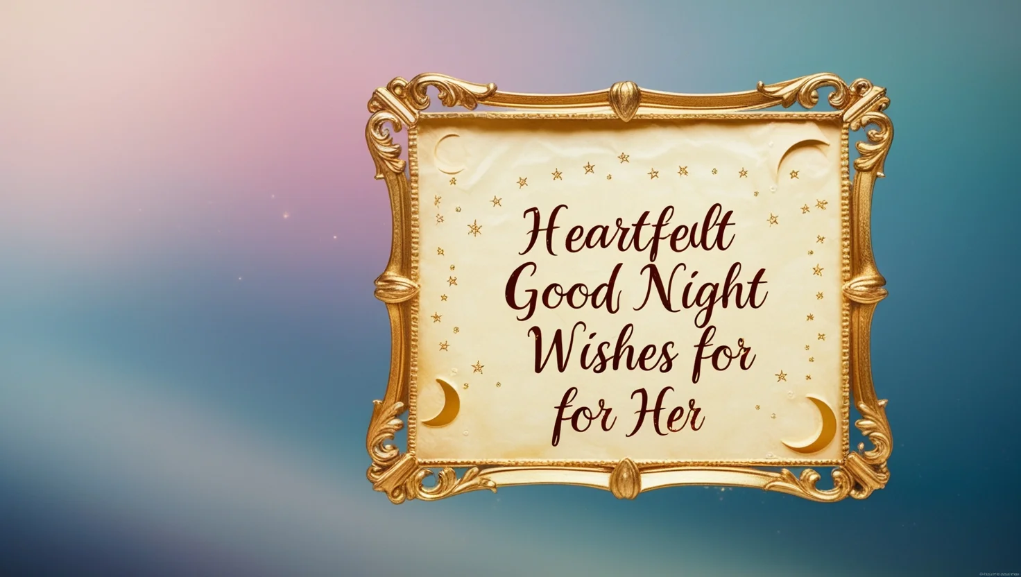 Heartfelt Good Night Wishes for Her