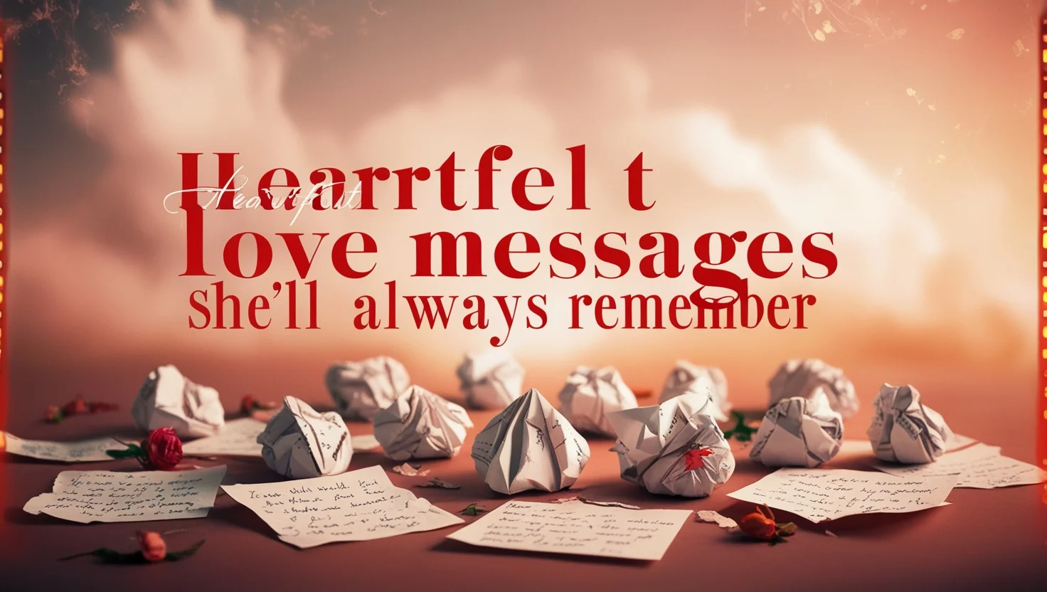 Heartfelt Love Messages She’ll Always Remember