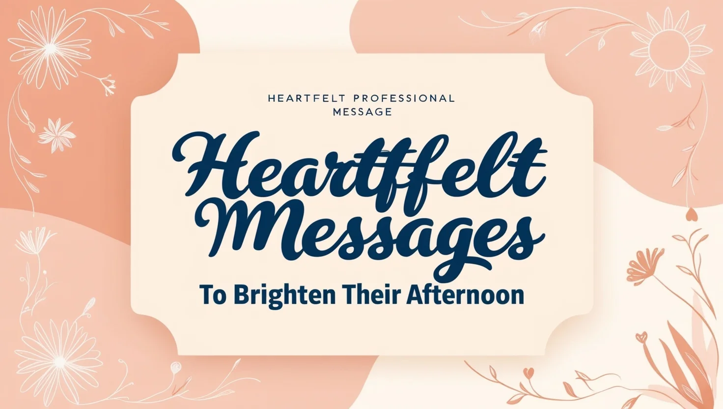 Heartfelt Messages to Brighten Their Afternoon