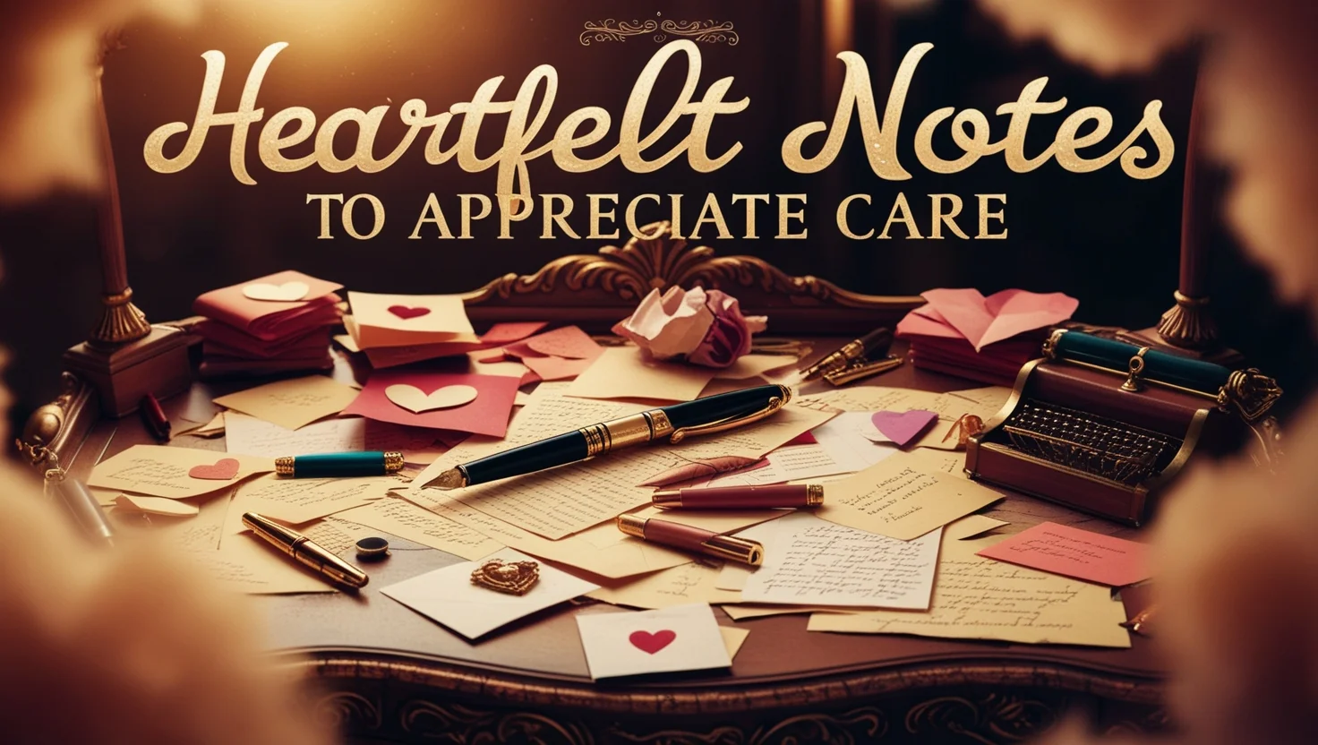 Heartfelt Notes to Appreciate Care