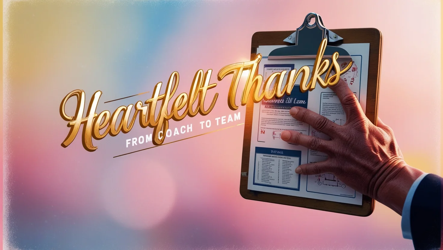 Heartfelt Thanks from Coach to Team