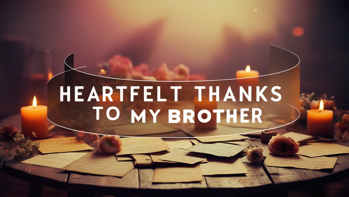 Heartfelt Thanks to My Brother